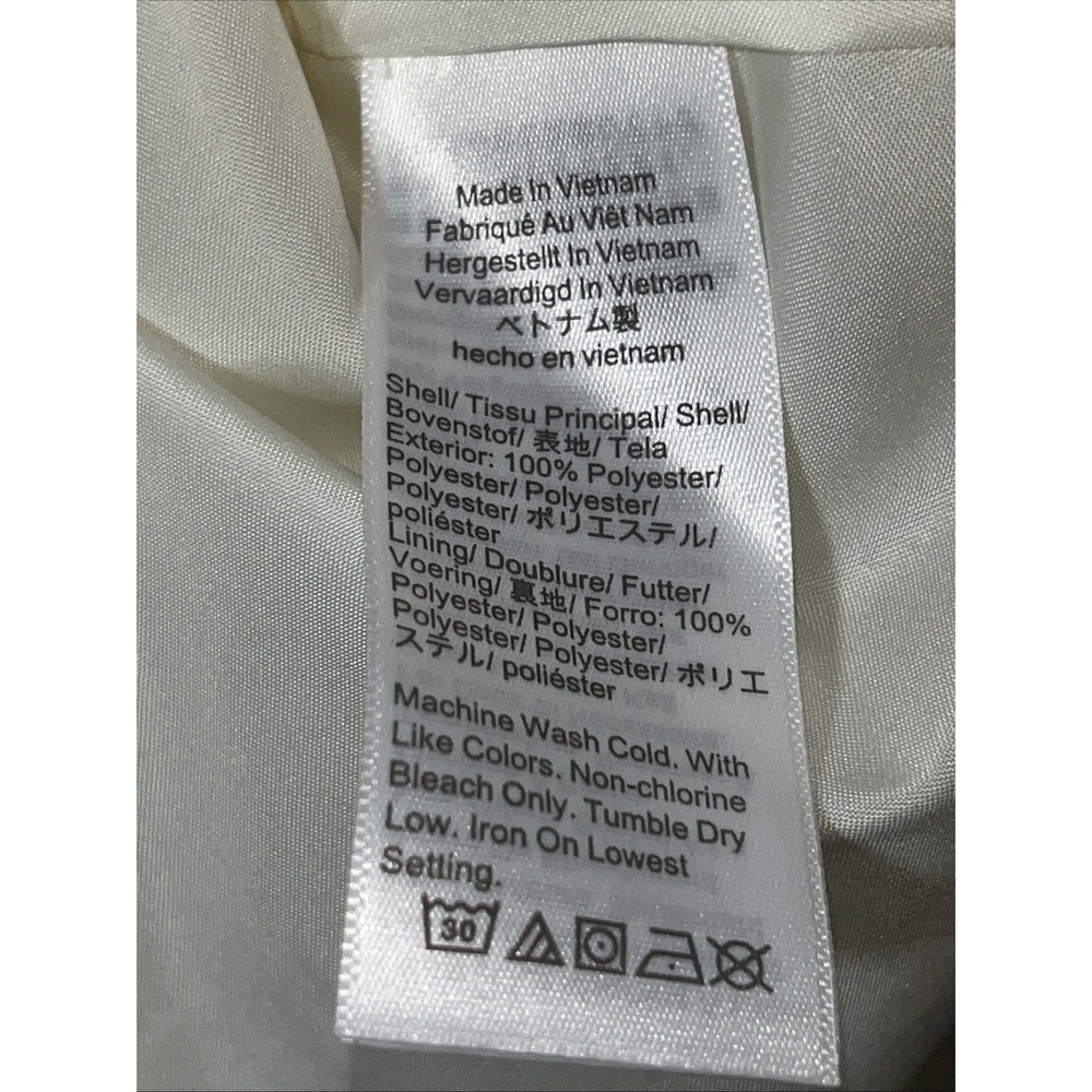 J Crew Womens Cami 4 Ivory Scalloped V Neck Lined Racerback Lightweight Airy - Picture 6 of 6